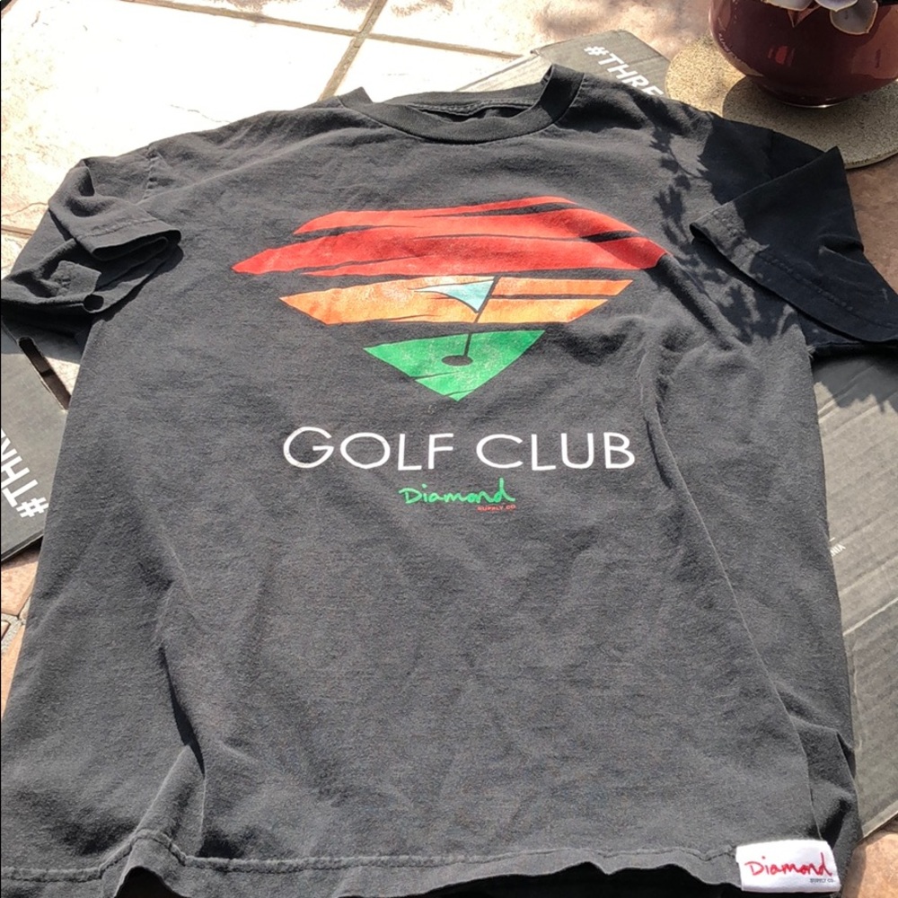 Diamond “golf club” tee